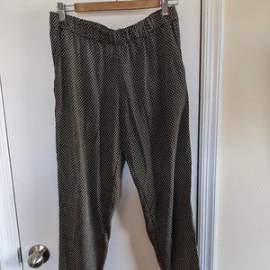 Silky Black and White Slacks